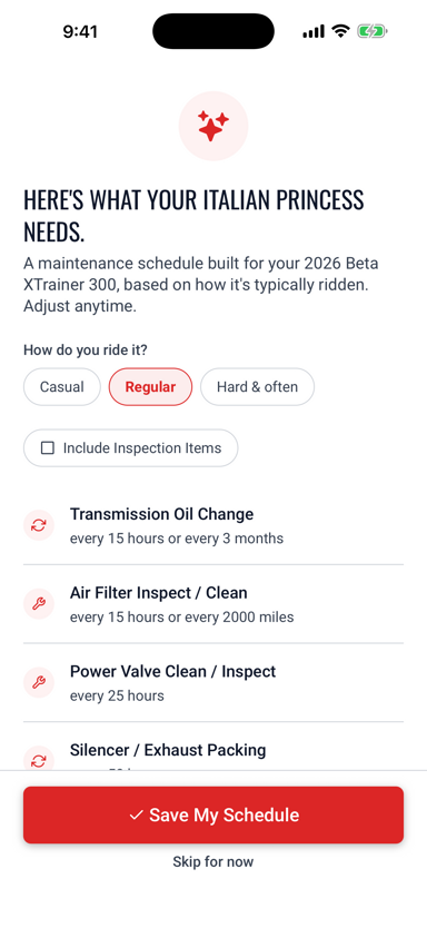 Get Your Maintenance Schedule