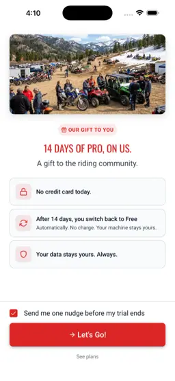 14 Days of Pro. No Credit Card.