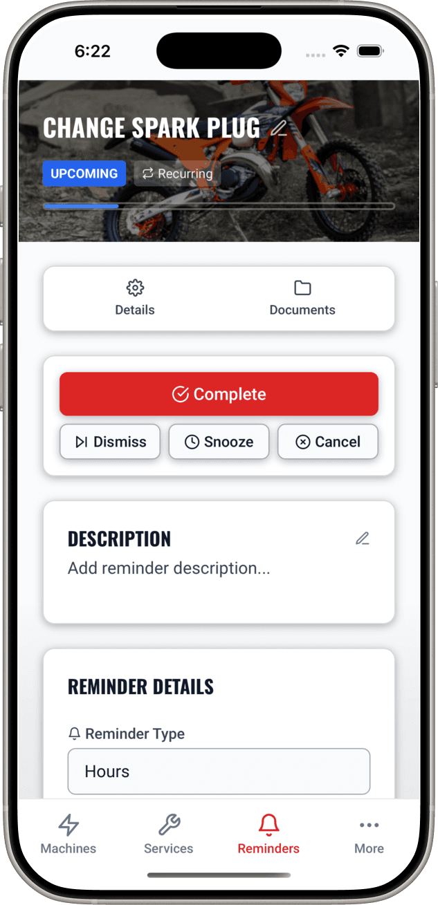 LookOver machines list